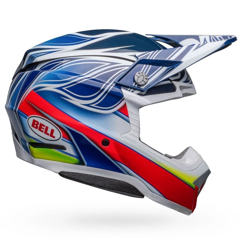 Bell red online bull motocross helmet