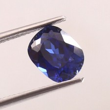 CERTIFIED 10 Ct NATURAL Kashmiri Royal Blue Sapphire Cushion Cut Loose Gemstone