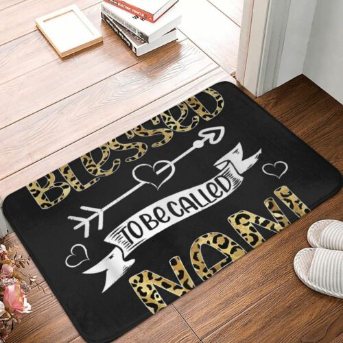 Blessed To Be Called Nani Floral Doormat Rug Floor Mat Front Room Corridor - Foto 1 di 13