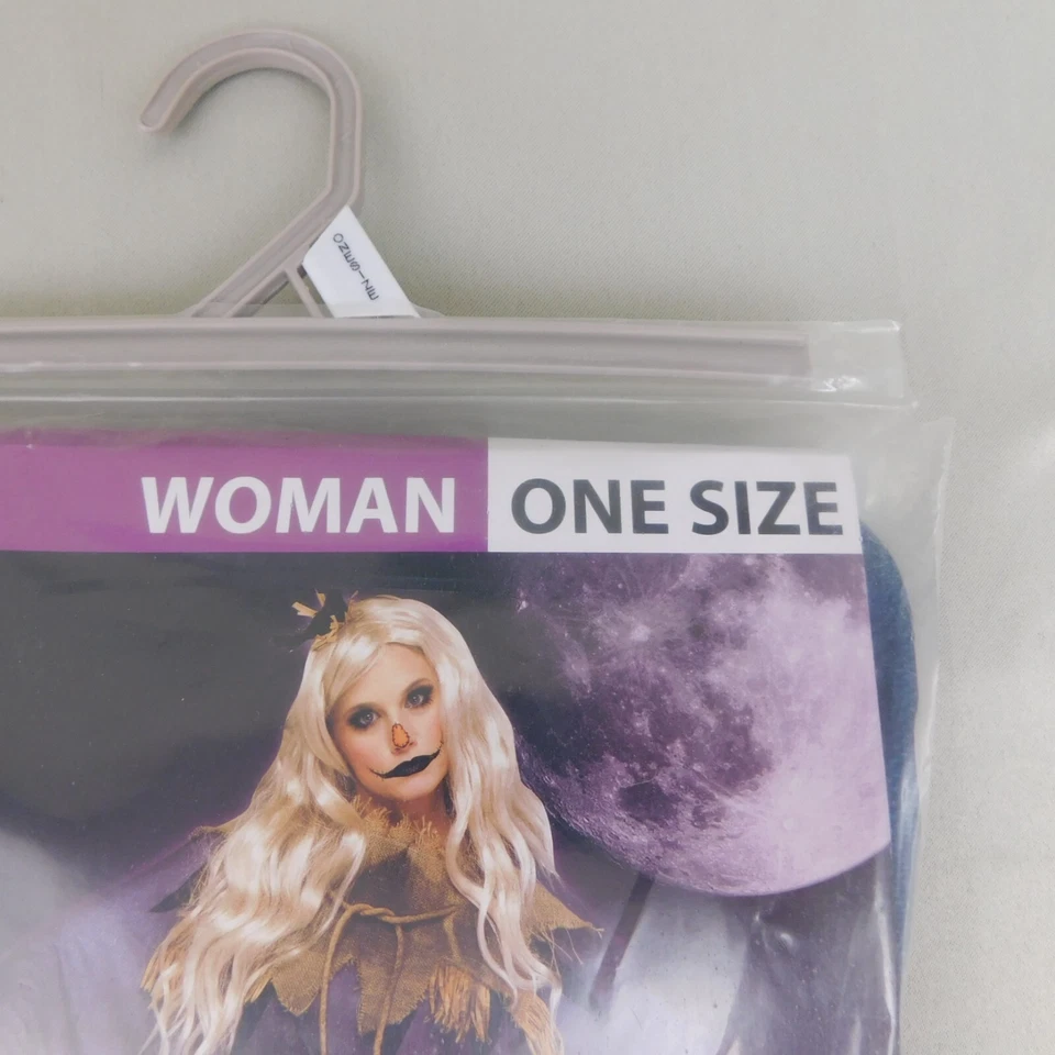 Poncho Espantalho Assustador Fantasia Feminina Halloween - Adulto Tamanho Único #2918 - Imagem 4 de 4