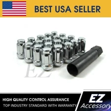 20 Pc Set Spline Tuner Lug Nuts ¦ 12x1.5 ¦ Chrome ¦ Chrysler Buick Cadillac