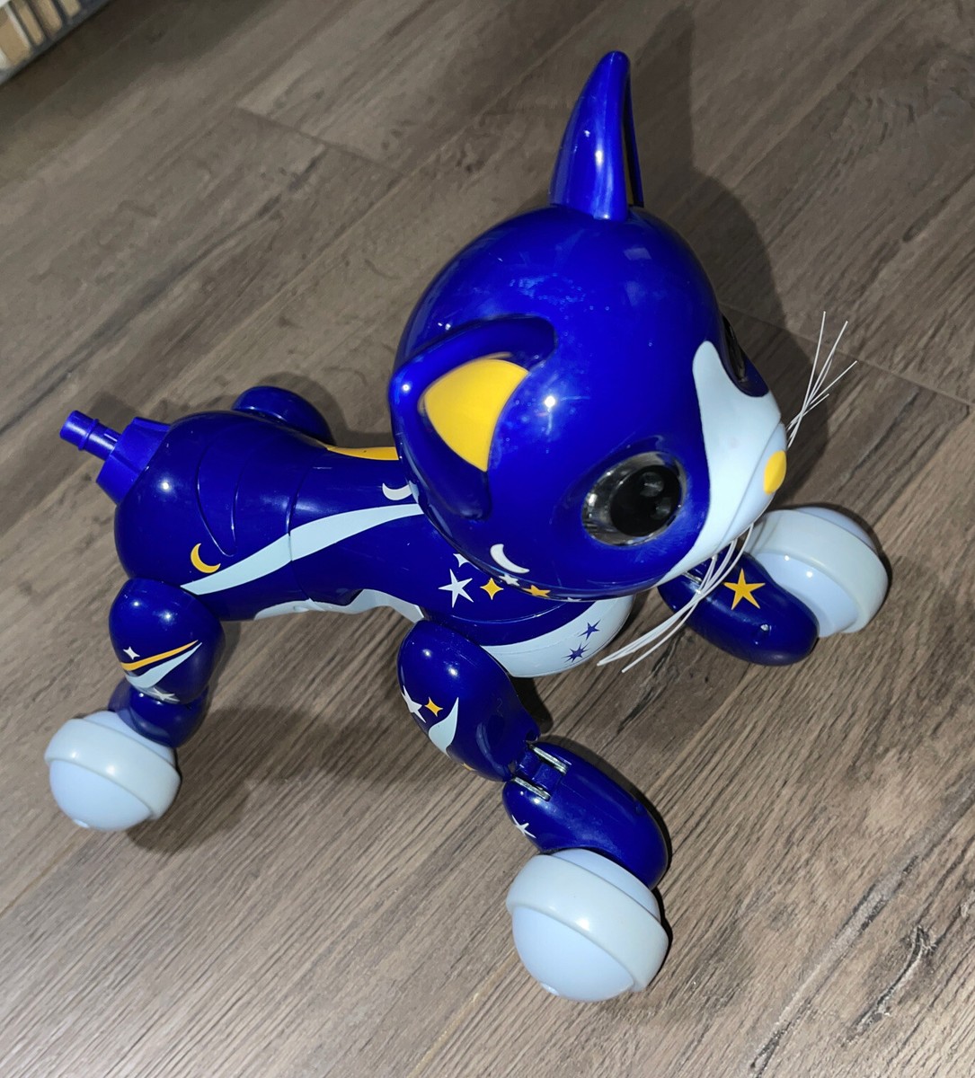 Spin Master Zoomer Kitty Midnight Cat Interactive Robot Charger