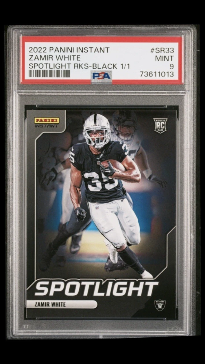 Zamir White Panini Instant Spotlight Rookies #SR33 Black 1/1