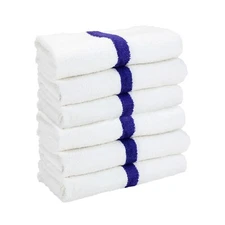 Arkwright Power Gym Bath Towels (Pack of 6), 22x44, 100% Cotton, Color Options