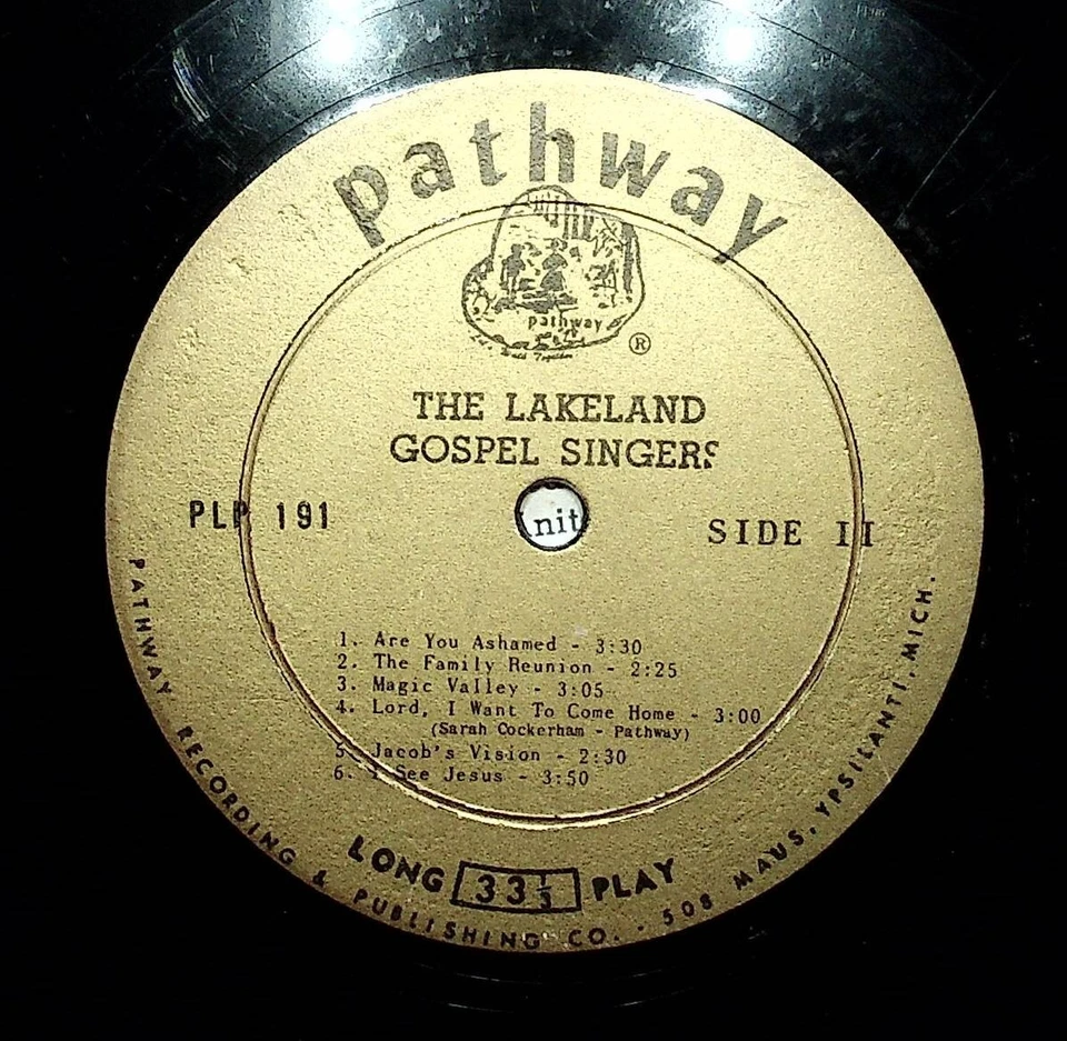 The Lakeland Gospel Singers When You Cross Last River Gospel Vinyl LP Record - Image 3 of 4