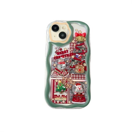 Custodia telefono 3D bella natalizia per Apple iPhone 7 8 X 11 12 13 14 15 16 - Foto 26 di 37