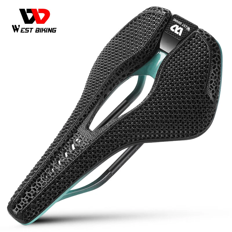 3D Printed Carbon Fibre Bicycle Saddle Short Nose Racing Saddle Bike Seat Saddle - Image 3 of 4