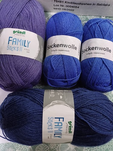 300g Wollpaket Sockenwolle (1kg/49,90€) Garnpakete &-Sets Paket 4 fach - Bild 4 von 12