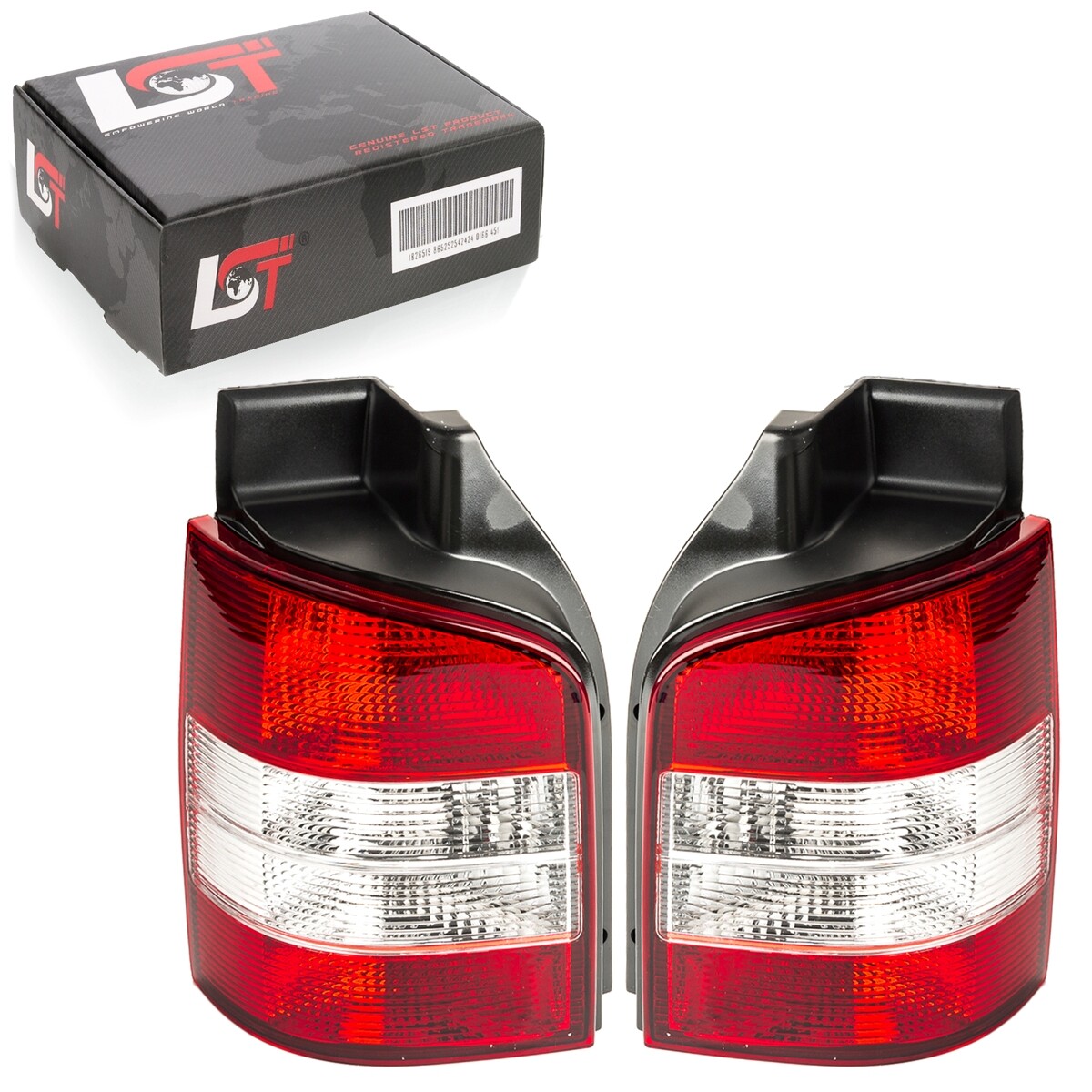 2X Taillight Red Left Right Tailgate For VW Multivan T5 03-09