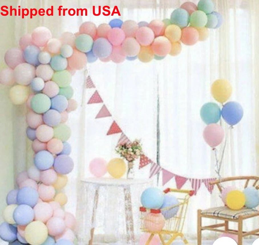 113pcs PASTEL BALLOON Set Arch Garland: GIRLS BIRTHDAY PARTY,BABY SHOWER,UNICORN - Image 3 of 4