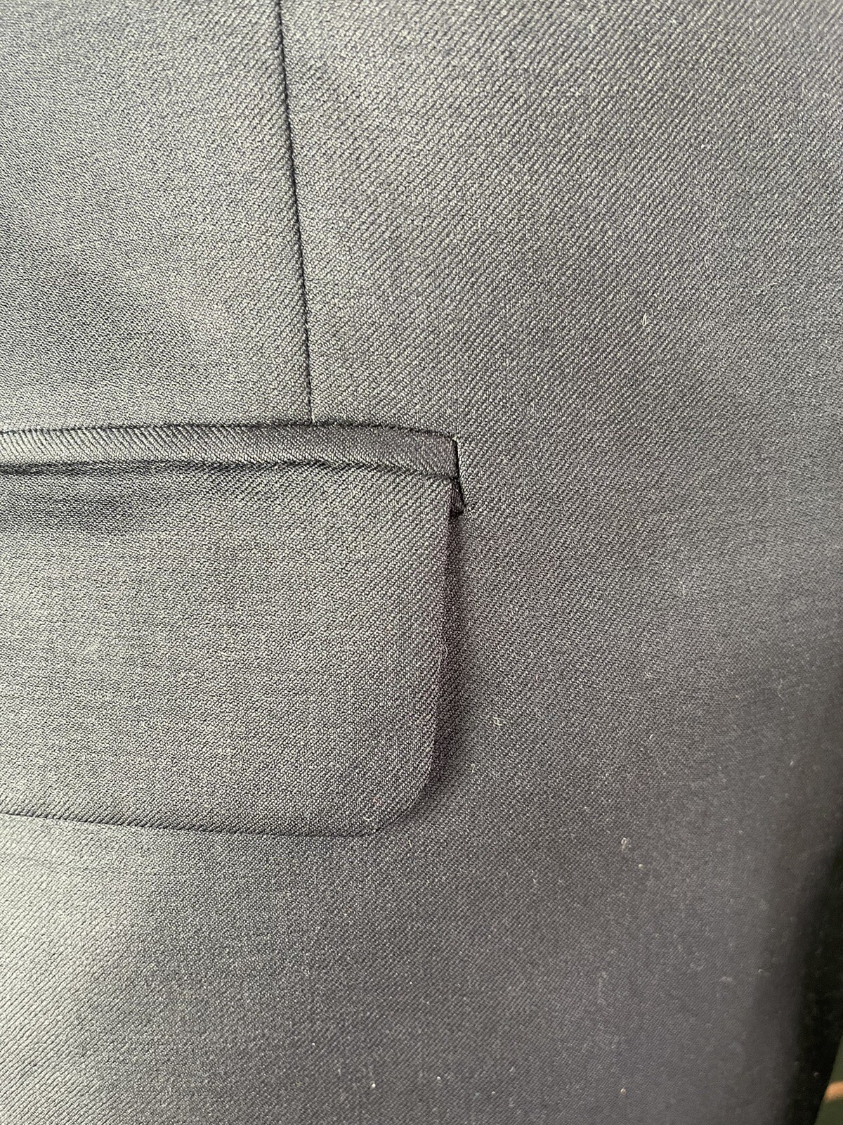 HICKEY FREEMAN, RECENT SOLID DARK BLUE WOOL  BLAZ… - image 13