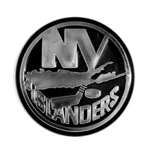 New NHL New York Islanders 3-D Chrome Plastic Car Truck Emblem Sticker Decal