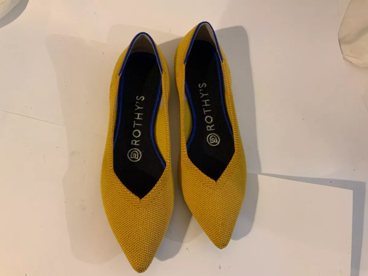Rothy s The Point Yellow marigold Shoes Flats Women s 6 Rothys China