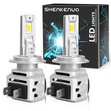 WHITE 2X H7 LED HEADLIGHT BULBS HIGH AND LOW BEAM 6000K 60W 11000LM PLUG/PLAY