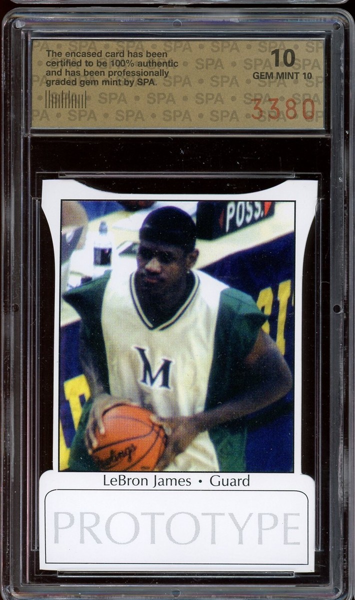 サイン入りカード 2002 Signagrafix Prototype Rookie Card Lebron James SPA 10