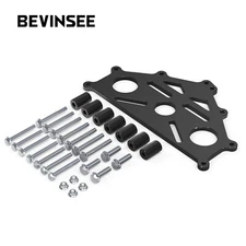 BEVINSEE Heavy Duty Engine Stand Plate Bracket For Chevy SBC BBC LS LT Engine