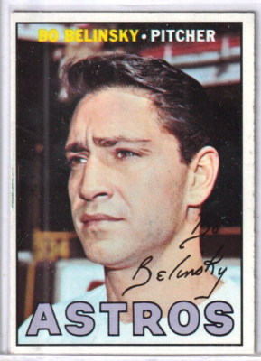 Bo Belinsky 1967 Topps Baseball Card #447-Houston Astros