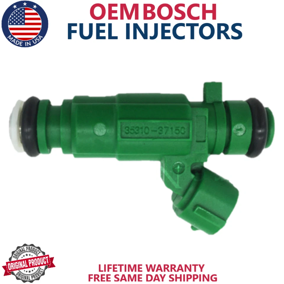 Новый x 4 OEM BOSCH топливные форсунки для 1999-2005 Hyundai Sonata 2,5 л, 2,7 л I4 - Изображение 2 из 3