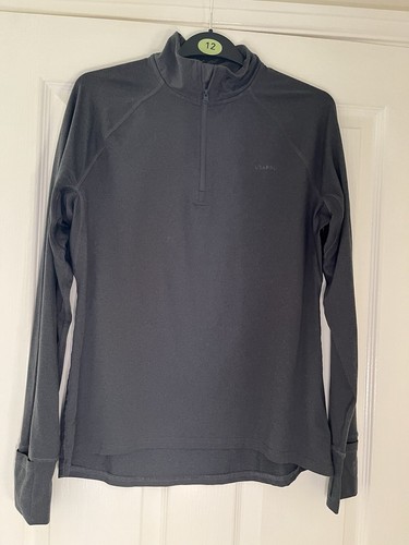 Ladies Sports Half Zip Funnel Neck Jacket - Grey - Hardly Worn