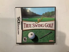 True Swing Golf Nintendo DS 2006 - COMPLETE With Manual CIB Tested!