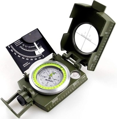 AOFAR AF-4074 Military Compass for Hiking,Lensatic Sighting Waterproof,Durable,I