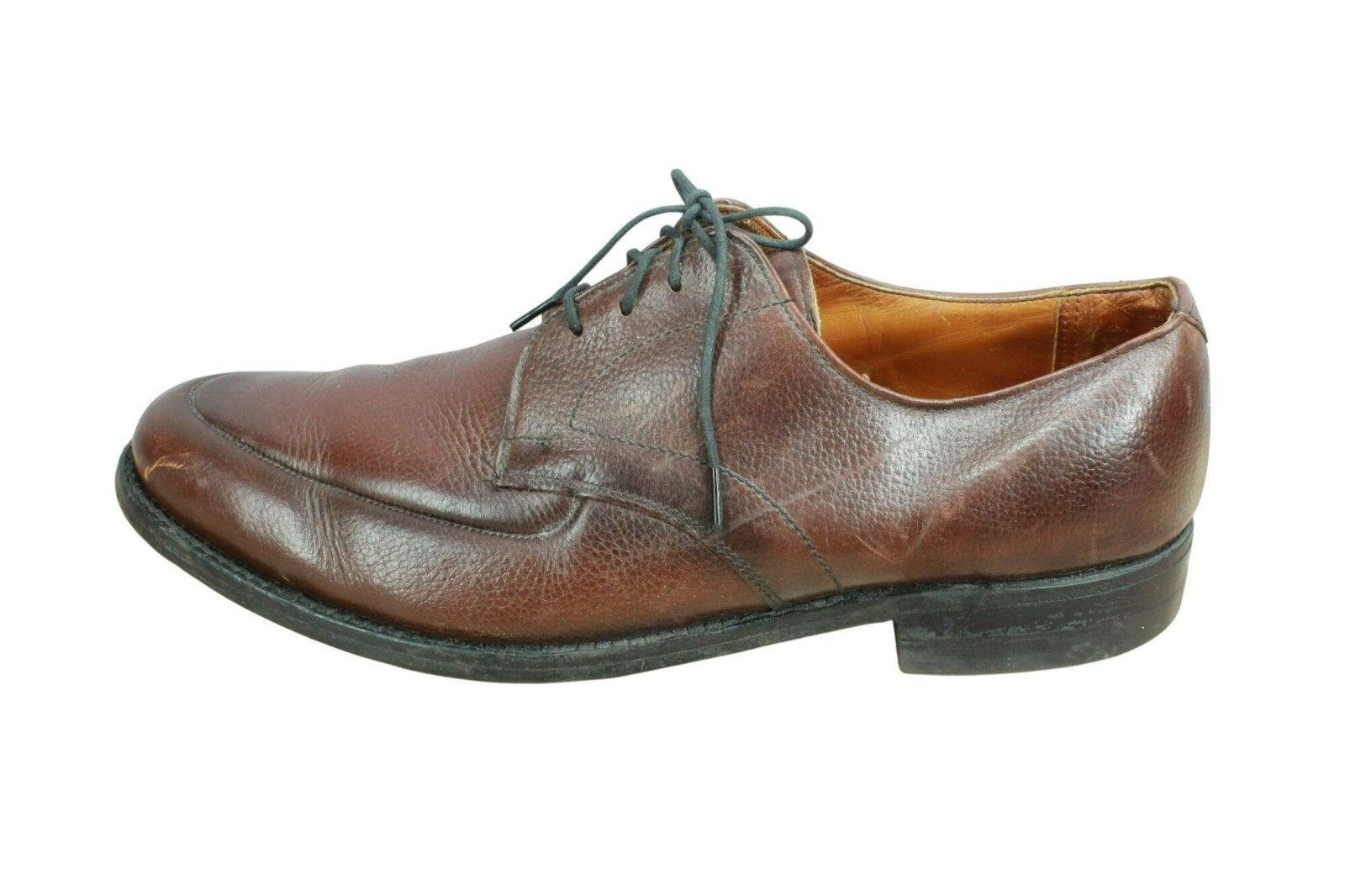SAOLA Scarpe eleganti Oxford American Gentlemen da uomo in pelle marrone stringate taglia 10 E