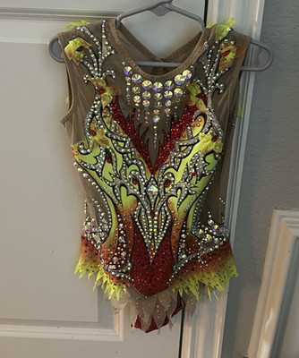 Girls Rhythmic Gymnastics Leotard Age 6-9