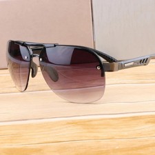 Rimless Sunglasses Gradient Lens UV400 Pilot Frame Driving Unisex Glasses