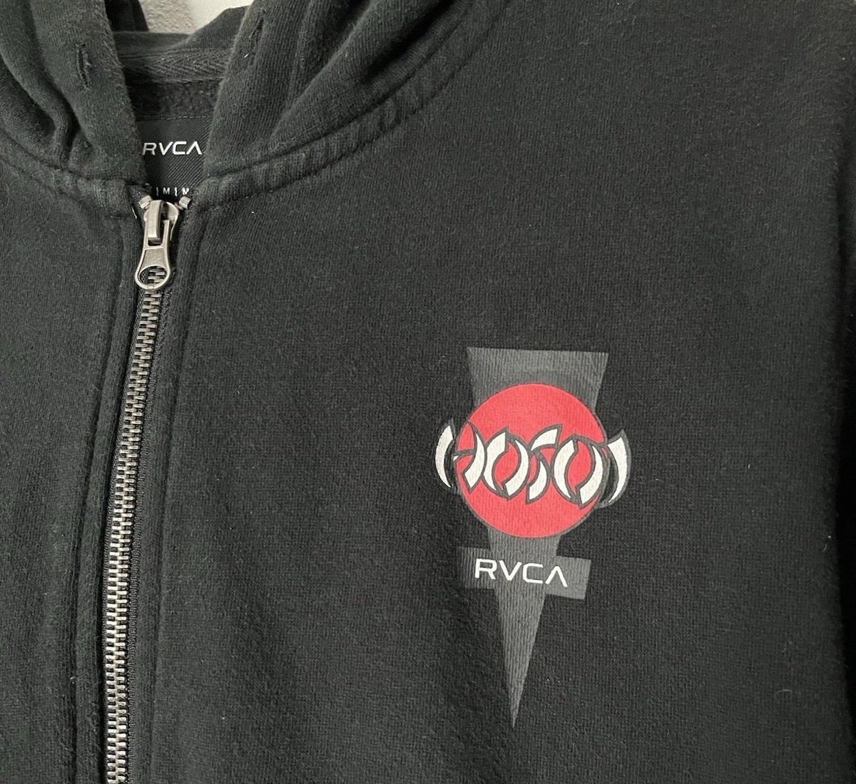 RVCA Christian Hosoi Full Zip Hoodie Mens Medium Skater Hooded 