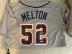 Melton #52 Gray Autographed Baseball Jersey JSA Authenticated