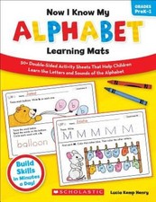 Now I Know My Alphabet Learning Mats: 50 Double-Sided Activity Sheets Th - GOOD