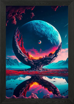 Alter Baum gerahmtes Wandbild Poster Leinwanddruck Bild