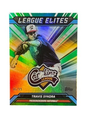 2025 Topps Pro Debut Travis Sykora Green Parallel /99 League Elites Nationals