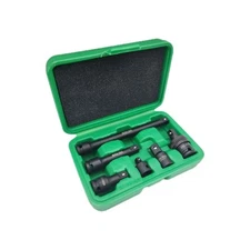 Steel Vision Black 6pcs 3/8" Ext. Bar Adapter and Reducer Set