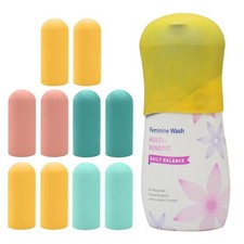 10 Pack Silicone Bottle Covers Travel Essentials for Women Men, Beach 10 PCS
