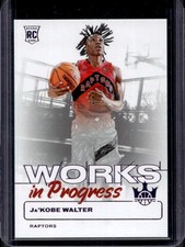 2024-25 Panini Court Kings Ja'Kobe Walter Work in Progress RC Violet #/49