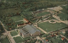 Lafayette, Indiana Aerial View of Athletic Department Purdue University Vintage