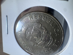 Costa Rica 1972 50 Colones KM#187 Republica de Costa Rica Copper-Nickel