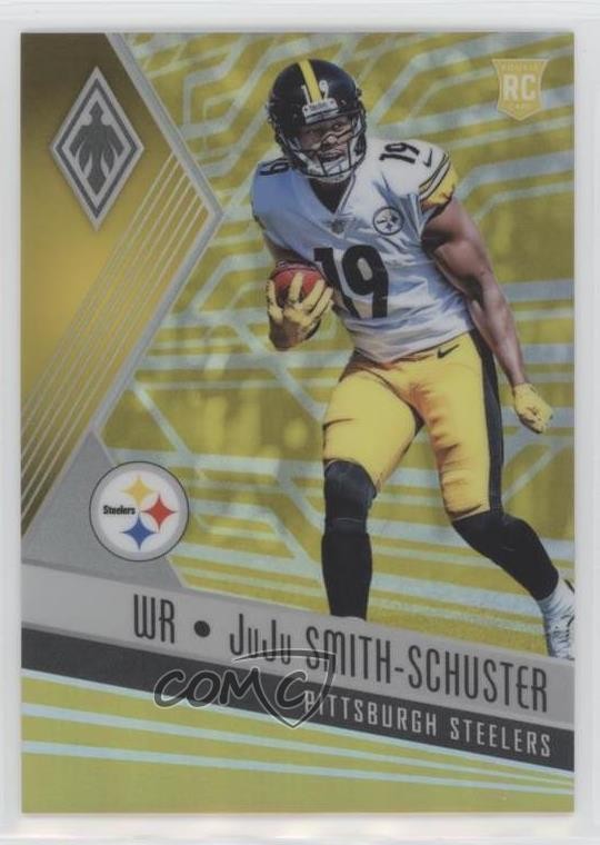 2017 Panini Phoenix Rookies Yellow 21/75 JuJu Smith-Schuster #125 Rookie RC 6e0