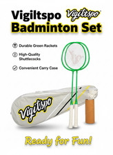 Badminton Set - Complete Racket Shuttlecock Kit for Indoor Outdoor Play