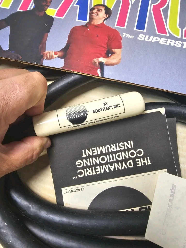 Vintage HeavyRope BodyFlex Corda de Salto Pesado Fitness Treinamento de Borracha Novo Com Caixa - Imagem 4 de 4