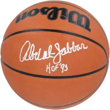 Kareem Abdul-Jabbar Lakers Signed Wilson Official Game Basketball w/HOF 95 Insc