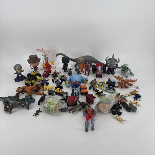 VINTAGE FIGURES Bulk Lot Mixed Assorted Various 80s 90s Y2K Collectable Toys - Image 1