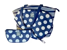Court Couture Cassanova Tennis Bag Navy Stripes & Dots Tennis/ Pickleball Bag