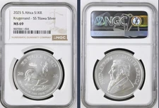 2025 SA KRUGERRAND SS TILAWA PRIVY NGC MS69