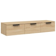 Wall Cabinet with Drawer Wall-mounted Engineered Wood Storage Modern vidaXL