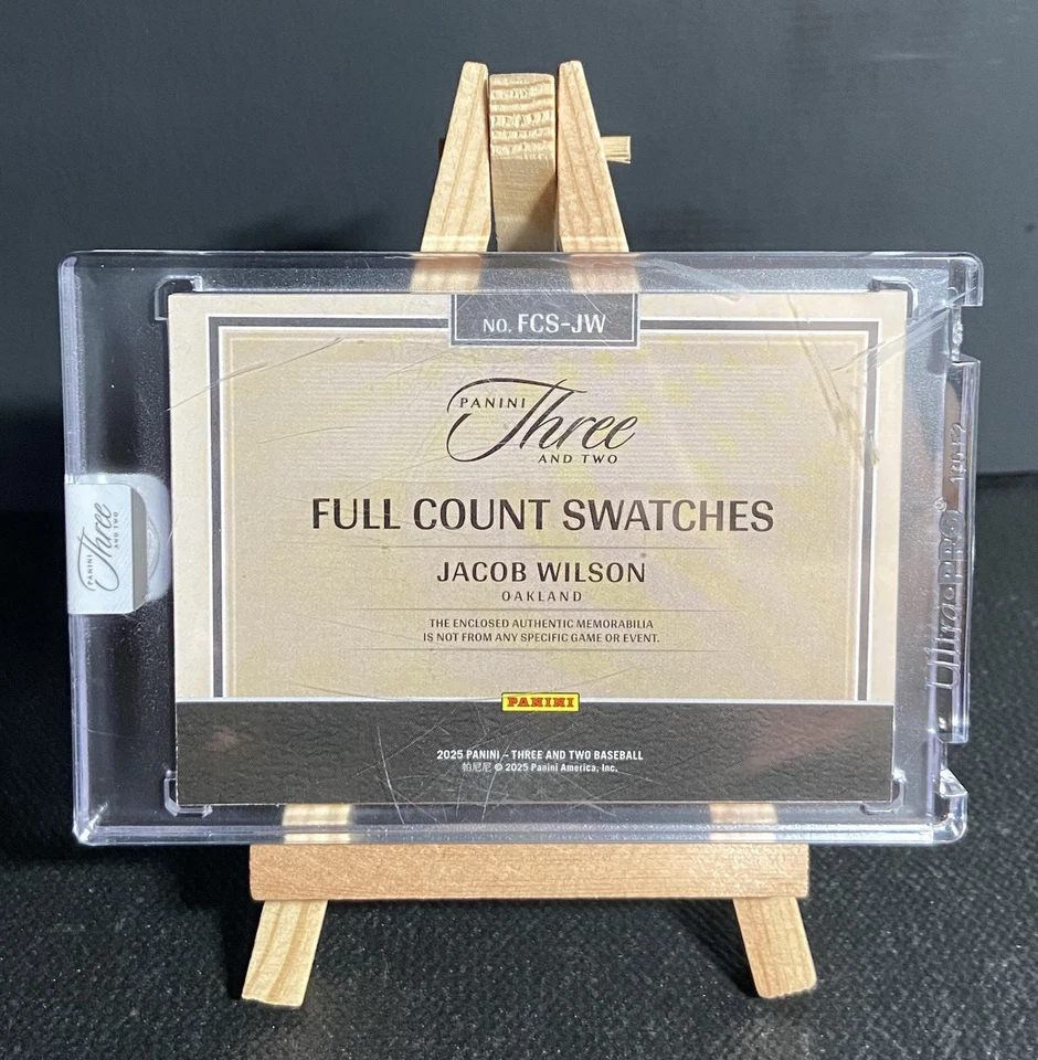 2025 Panini Three & Two Full Count Swatches Jacob Wilson 10/10 EBAY 1/1 SEALED - Image 2 of 2