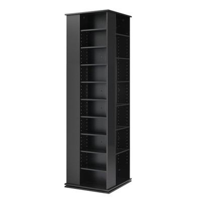 VEVOR Media Storage Cabinet CD Rack Tower with 34 Compartments Black