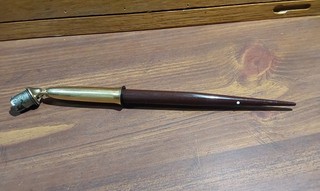 VINTAGE SHEAFFER SNORKEL PEN. WHITE DOT 14K NIB GOOD CONDITION