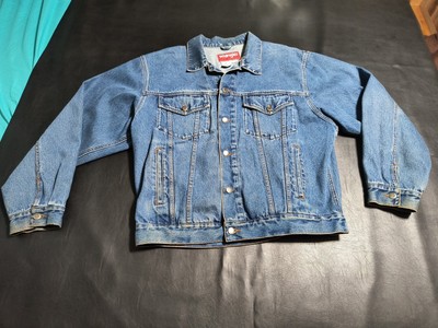 Vtg Wrangler Hero Denim Jacket Mens Large Trucker Western Cowboy